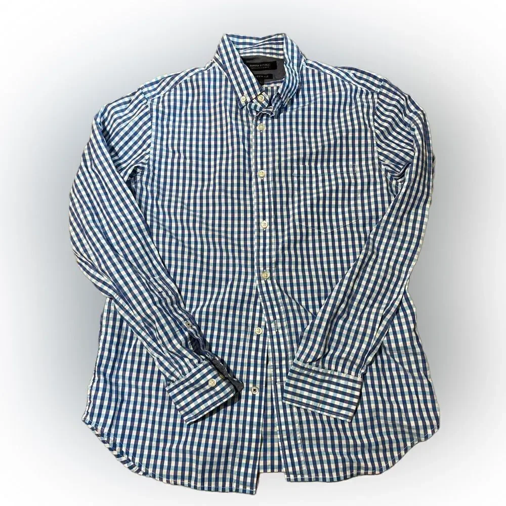 Banana Republic Checkered Dress Shirt